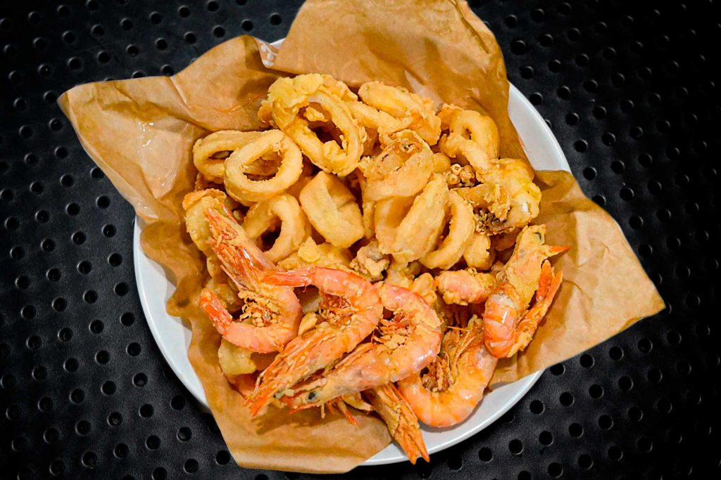 Frittura di Calamari e gamberi Marisqueria Bari