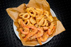 Frittura di Calamari e gamberi Marisqueria Bari